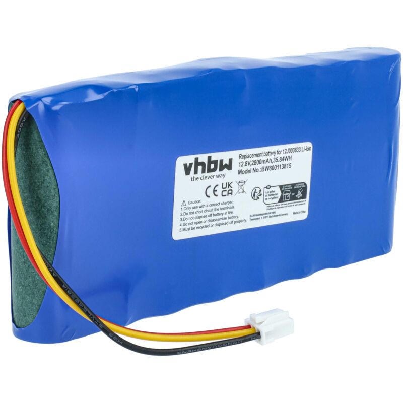 foto del prodotto vhbw 1x batteria compatibile con moneual rb mle 01 home cleaner 2800mah, 12,8v, li ion 