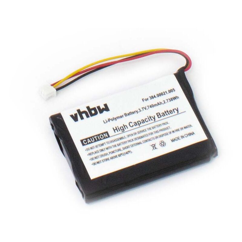 foto del prodotto vhbw 1x batteria compatibile con navigon 1310, 2200t, 1300, 2200, 1210, 1200, 2210 navigatore gps 740mah, 3,7v, li ion 