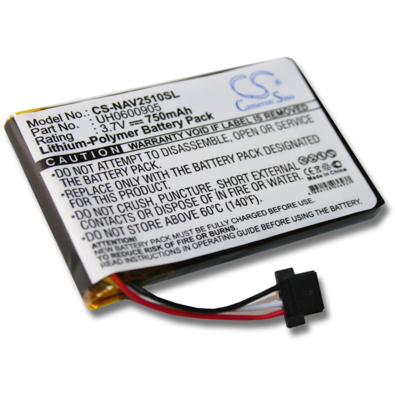 foto del prodotto vhbw 1x batteria compatibile con navigon 2510, 2510 explorer navigatore gps 750mah, 3,7v, li poly sostituisce uh0600905