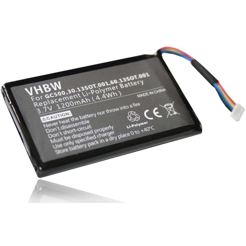 immagine 0 del prodotto vhbw 1x batteria compatibile con navigon 8450, 8410 navigatore gps 1200mah, 3,7v, li poly 