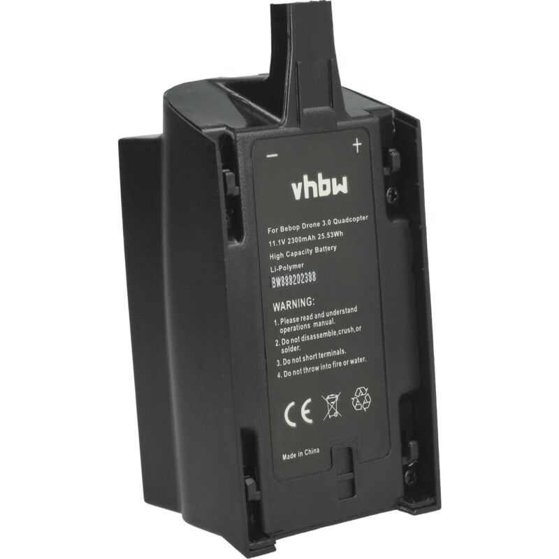 foto del prodotto vhbw 1x batteria compatibile con parrot bebop drone 1 drone quadricottero multicottero 2300mah, 11,1v, li poly 