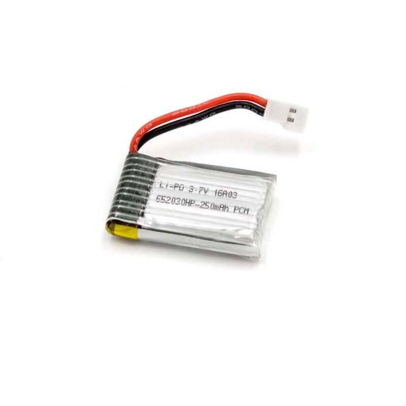 foto del prodotto vhbw 1x batteria compatibile con revell 23963, quad copter space motion drone quadricottero multicottero 250mah, 3,7v, li poly sostituisce 44163