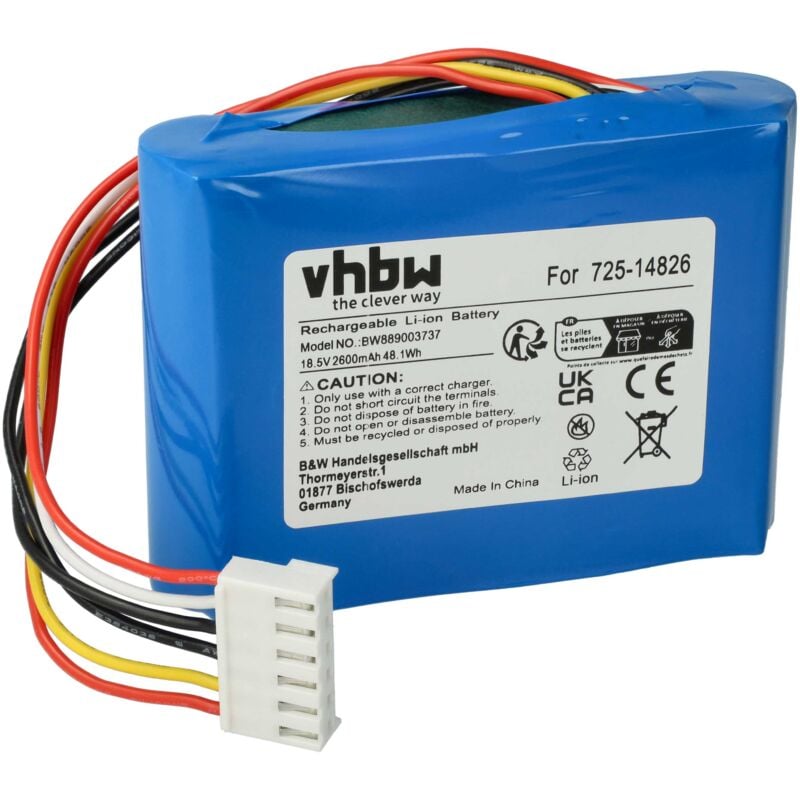 foto del prodotto vhbw 1x batteria compatibile con robomow rk 1000, rk 2000, rk 2000 pro, rk1000, rk1000 pro robot tagliaerba 2600mah 18,5v li ion