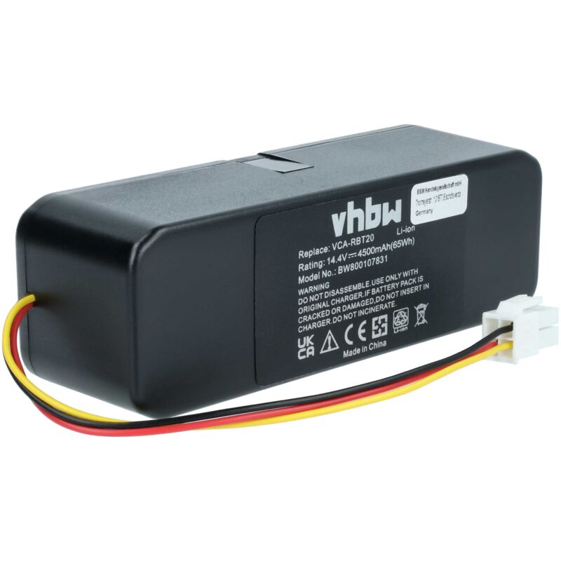 foto del prodotto vhbw 1x batteria compatibile con samsung navibot sr8990, vcr8830, vcr8730, vcr8750, vcr8824, vcr8825 home cleaner 4500mah, 14,4v, li ion 