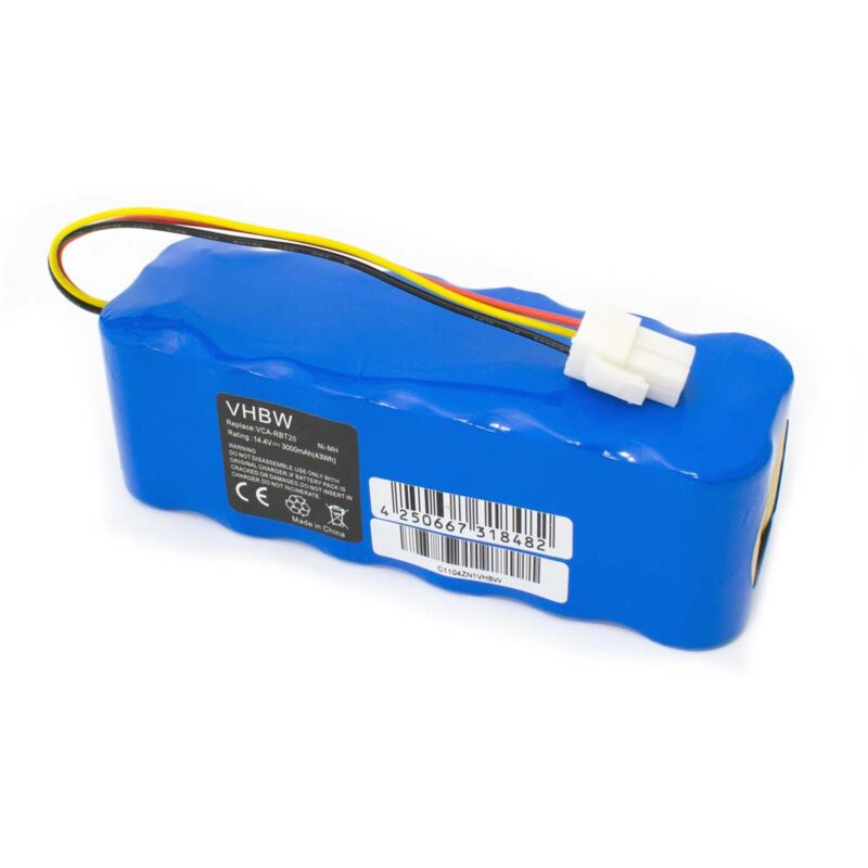 immagine 0 del prodotto vhbw 1x batteria compatibile con samsung navibot vcr8845t3a, vcr8846, vcr8847, vcr8848, vcr8849, vcr8850, vcr8855l3a home cleaner 3000mah, 14,4v,