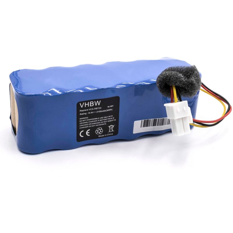 foto del prodotto vhbw 1x batteria compatibile con samsung navibot vcr8855l3a silencio, vcr8847, vcr8848, vcr8849, vcr8850 home cleaner 2100mah, 14,4v, nimh 