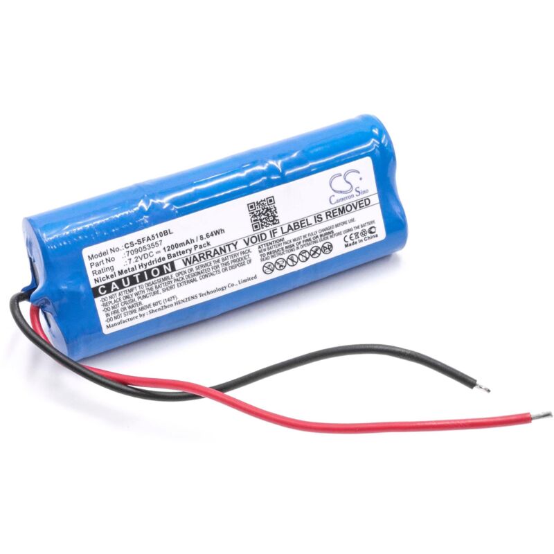 foto del prodotto vhbw 1x batteria compatibile con seik terra fa5 10 radiocomando industriale, telecomando 1200mah, 7,2v, nimh 