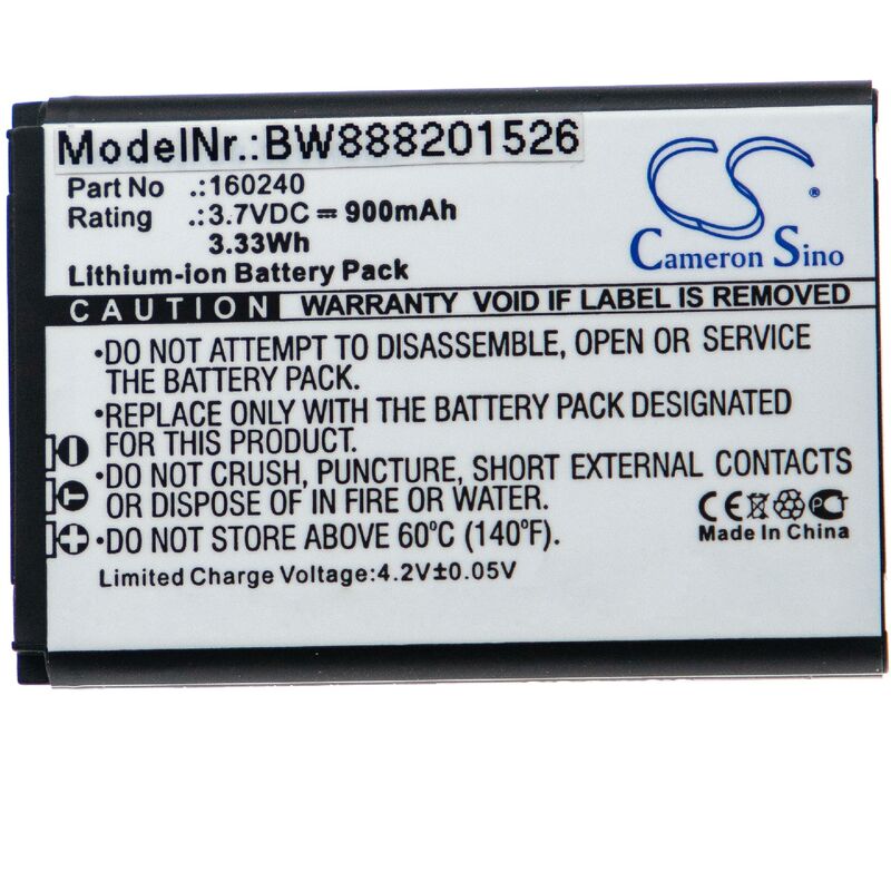 foto del prodotto vhbw 1x batteria compatibile con steelseries siberia 840 auricolari cuffie wireless 900mah, 3,7v, li ion 