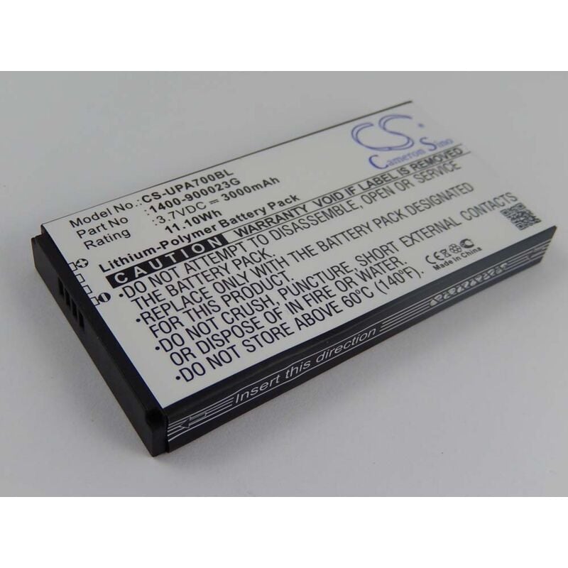foto del prodotto vhbw 1x batteria compatibile con wasp dr4 2d, dr3 2d lettore di codici a barre, pos 3000mah, 3,7v, li poly 