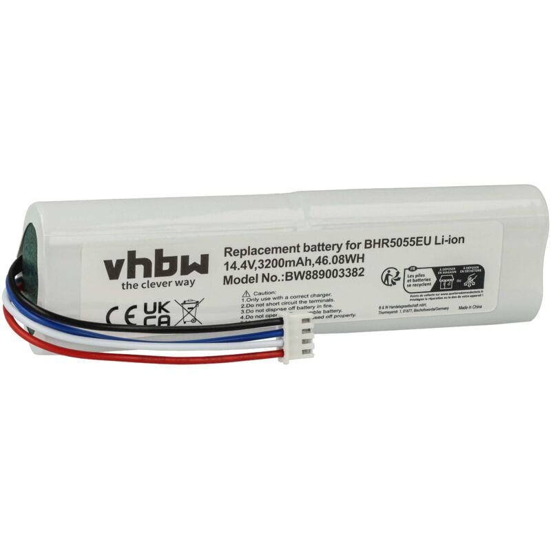 foto del prodotto vhbw 1x batteria compatibile con xiaomi mi robot vacuum mop 2, bhr5055eu, stytj03zhm home cleaner 3200mah, 14,4v, li ion 