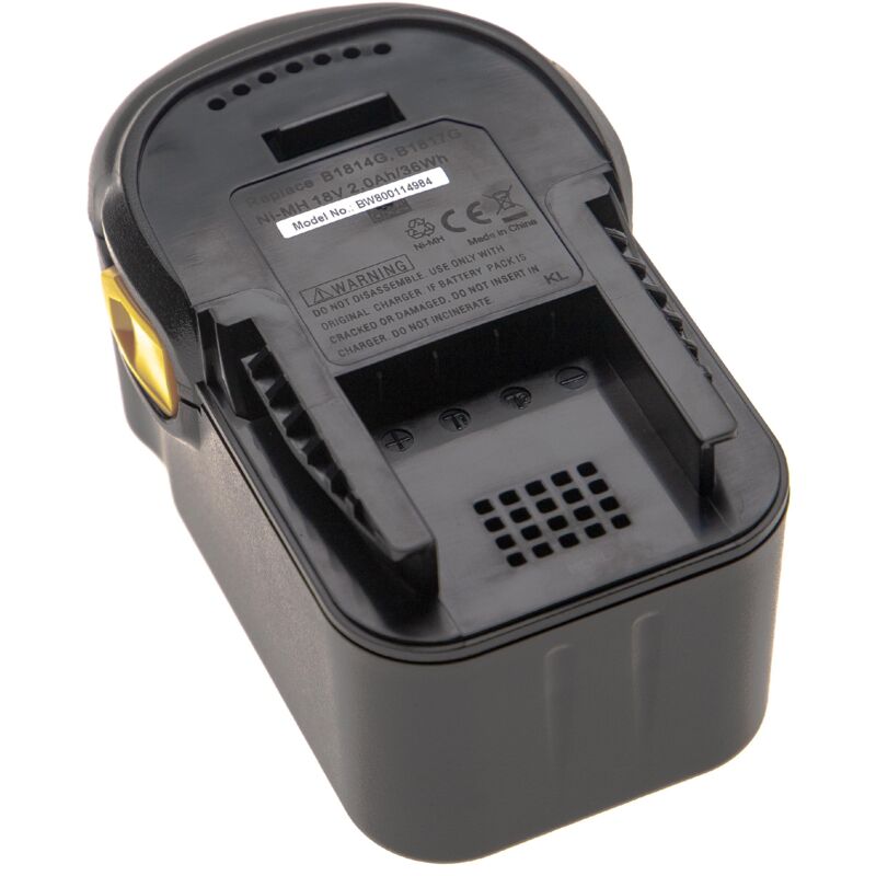 foto del prodotto vhbw 1x batteria sostituisce aeg b1814, b1817g, l1830r, b1814g, b1817, l1815r, l1830, l1815, l1840r per utensile elettrico 2000 mah, nimh, 18 v 