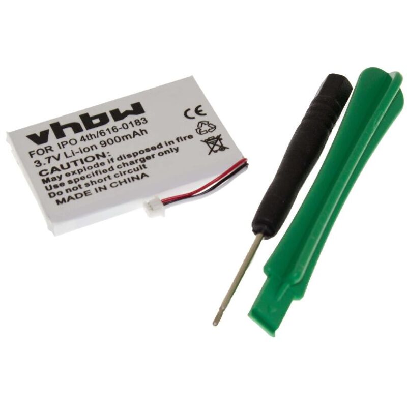 foto del prodotto vhbw 1x batteria sostituisce apple 616 0206, 616 0183 per mp3 music player lettore musicale 900mah, 3,7v, li ion 