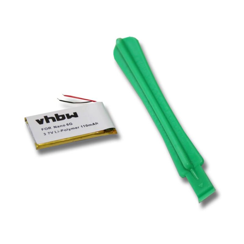 foto del prodotto vhbw 1x batteria sostituisce apple 616 0531 per mp3 music player lettore musicale 110mah, 3,7v, li poly 