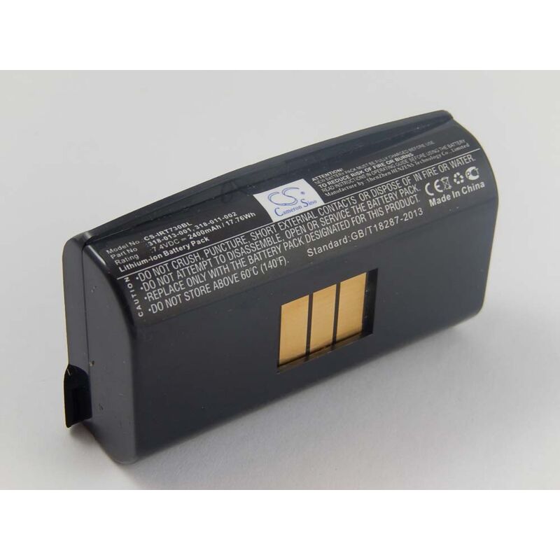 foto del prodotto vhbw 1x batteria sostituisce intermec 318 013 003, 318 013 004 per lettore di codici a barre, pos 2400mah, 7,4v, li ion 