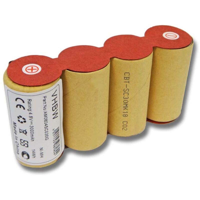 foto del prodotto vhbw 1x batteria sostituisce k rcher bf9900, abs k55 per home cleaner 3000mah, 4,8v, nimh 