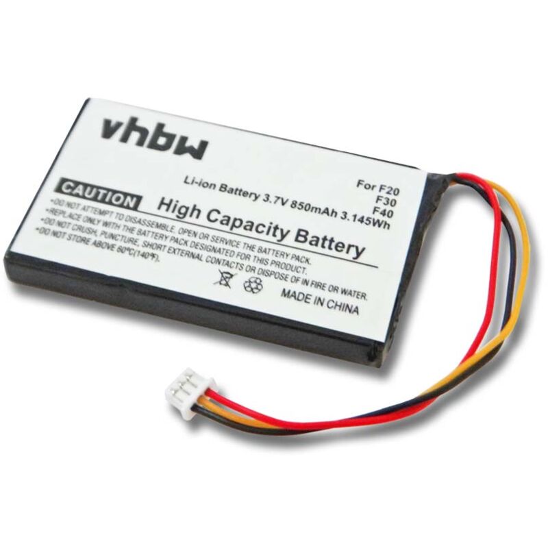 foto del prodotto vhbw 1x batteria sostituisce navman bt000021c per navigatore gps 850mah, 3,7v, li ion 
