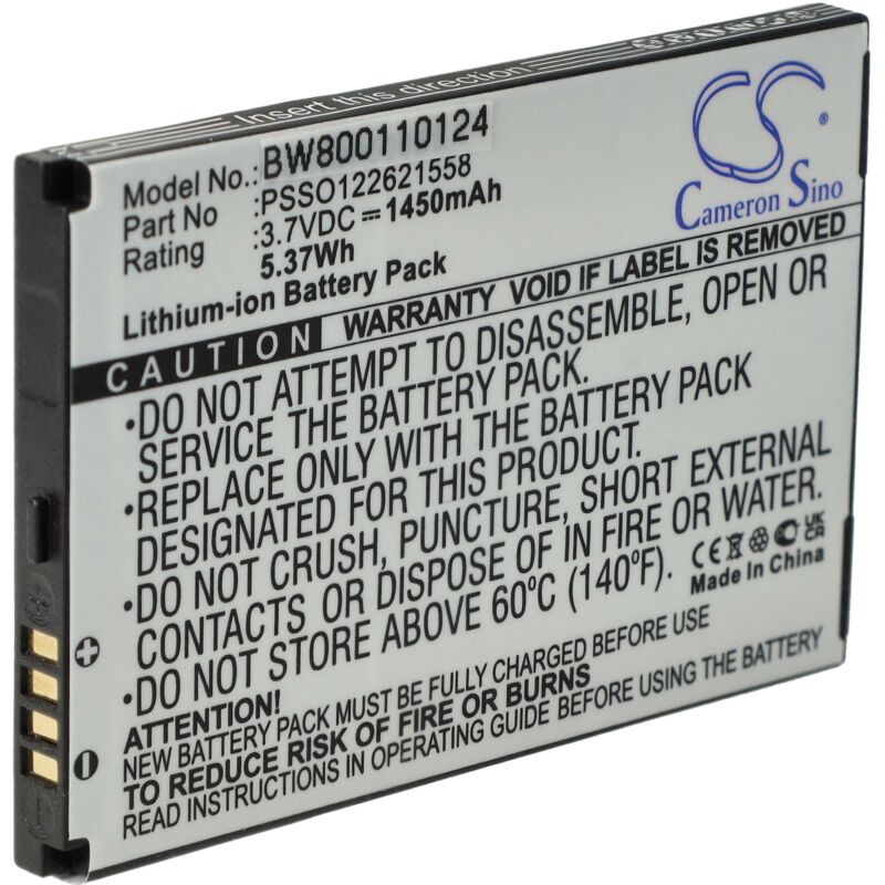 foto del prodotto vhbw 1x batteria sostituisce psso122621558 per lettore di codici a barre, pos 1450mah, 3,7v, li ion 