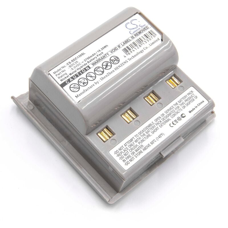 foto del prodotto vhbw 1x batteria sostituisce sokkia bdc35, bdc35a per dispositivo di misurazione 2700mah, 6v, nimh 
