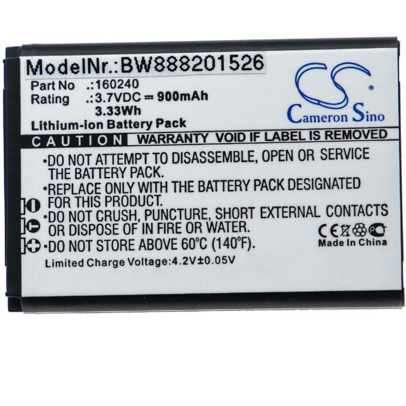 foto del prodotto vhbw 1x batteria sostituisce steelseries 160240 per auricolari cuffie wireless 900mah, 3,7v, li ion 