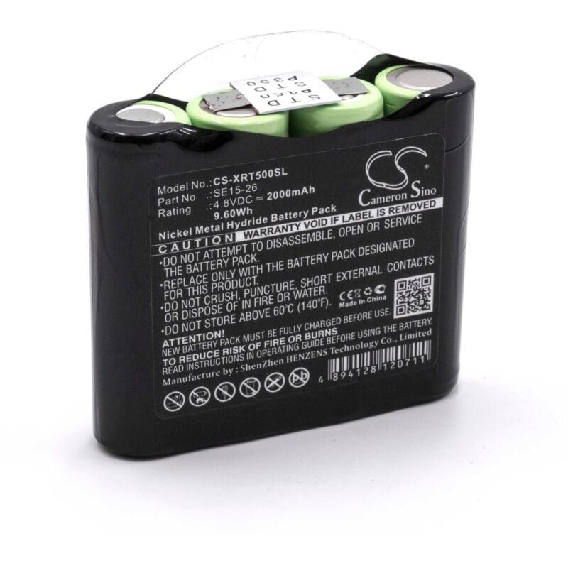 foto del prodotto vhbw 1x batteria sostituisce x rite se15 26 per dispositivo di misurazione 2000mah, 4,8v, nimh 