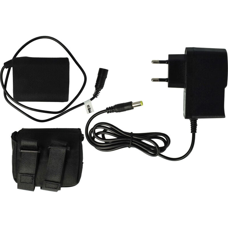 foto del prodotto vhbw 1x pacco batteria per faretti per bici 7800mah, 8,4v, li ion , idrorepellente caricatore