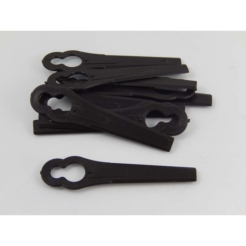 foto del prodotto vhbw 20x lama di ricambio compatibile con bosch art 26 li, art 26 easytrimm accu, art 26 combitrim tagliabordi nero, in plastica