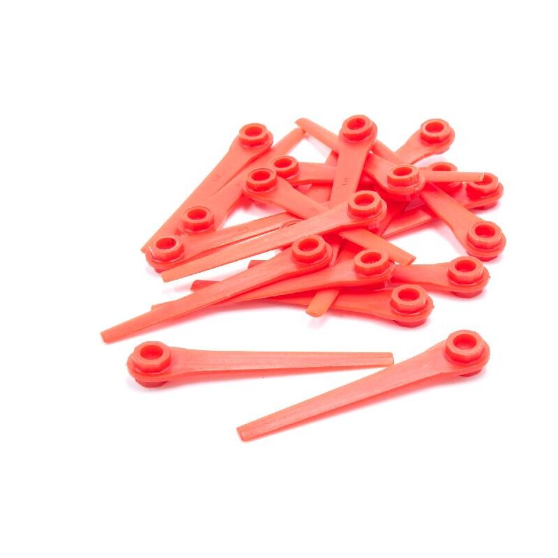 foto del prodotto vhbw 20x lama di ricambio sostituisce gardena rotorcut 5368 20 per tagliabordi rosso, in plastica