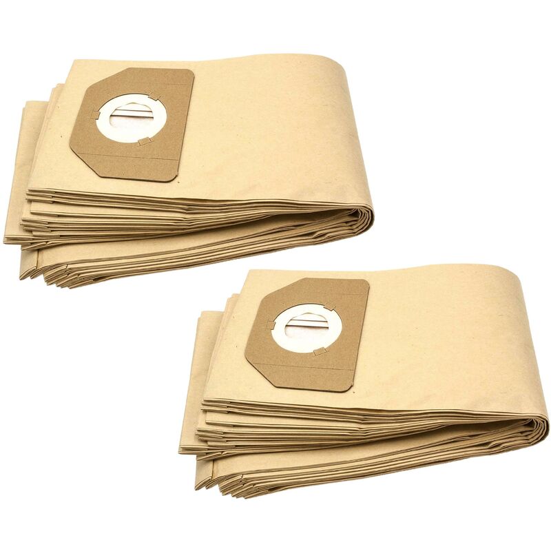 foto del prodotto vhbw 20x sacchetti compatibile con hoover h45 bag, s4270, s4276, s4282, s4290, s4292, s4308, sx2045, sx3066 aspirapolvere in carta, marrone