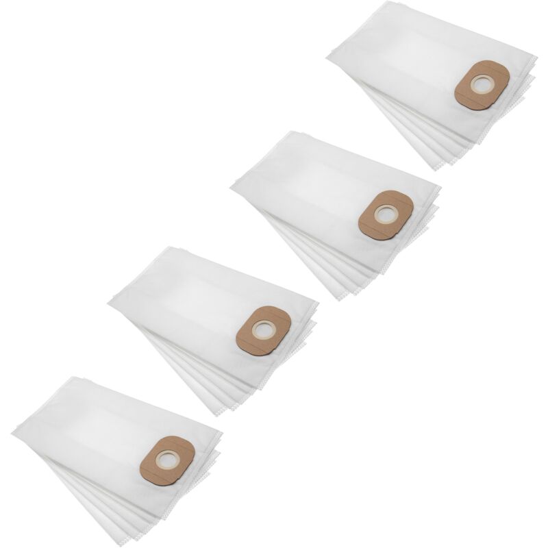 foto del prodotto vhbw 20x sacchetti compatibile con k rcher bv 111, ds 5200, k 5200, t 171 aspirapolvere in microfibra, 34.7cm x 18,95cm, bianco