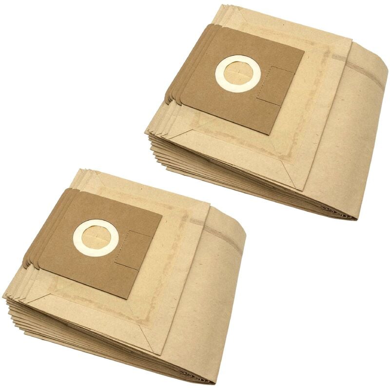 foto del prodotto vhbw 20x sacchetti compatibile con k rcher e, te, 2000 e, 3500 e, 3501, nt 14 1 classic, nt 14 1 eco aspirapolvere in carta, marrone