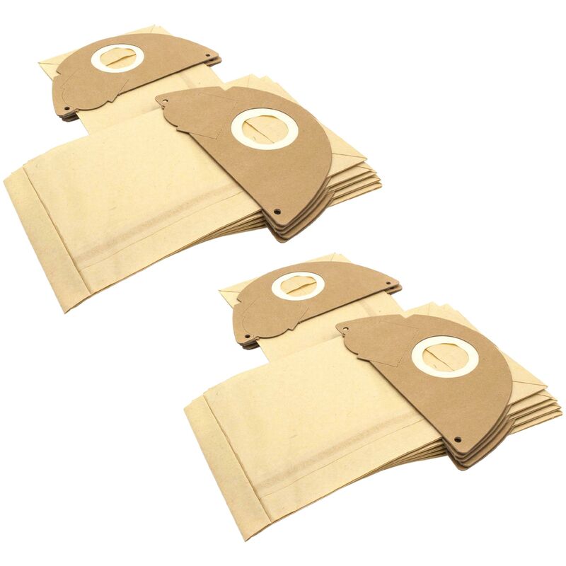 foto del prodotto vhbw 20x sacchetti compatibile con k rcher k2102, k2103, k2104, k2105, k2106, k2107, k2108, k2109, k2110, k2111 aspirapolvere in carta, marrone