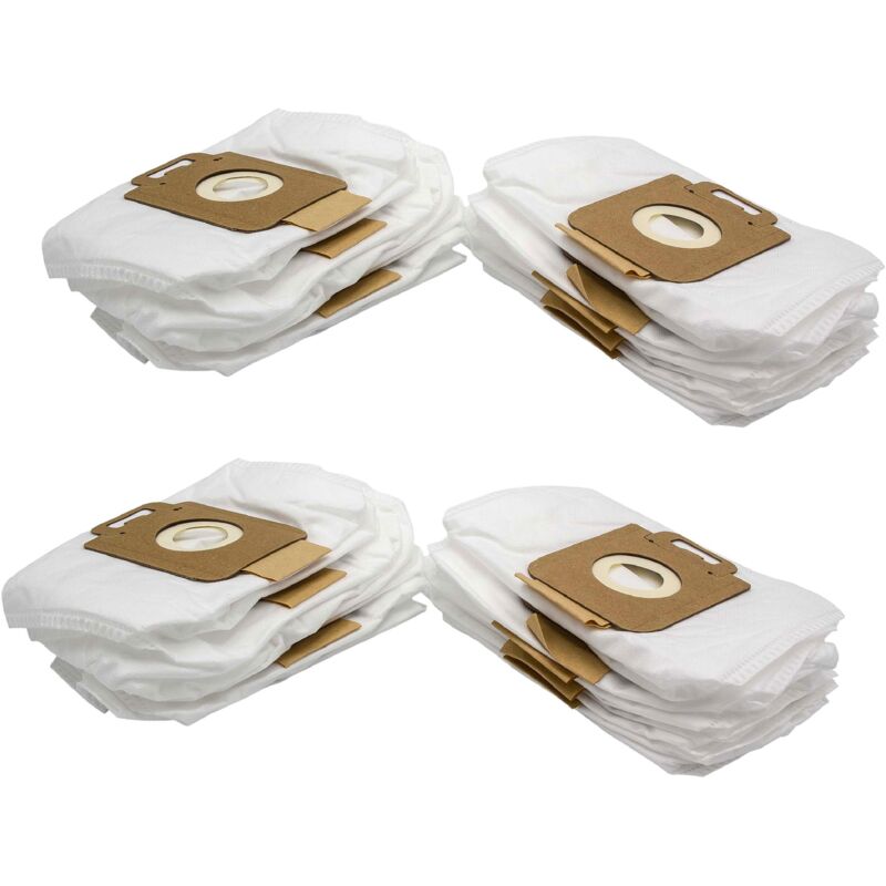 foto del prodotto vhbw 20x sacchetti compatibile con nilfisk alto gm great dane, mocca, pelican, pelican king, seasons, siena aspirapolvere in microfibra, bianco