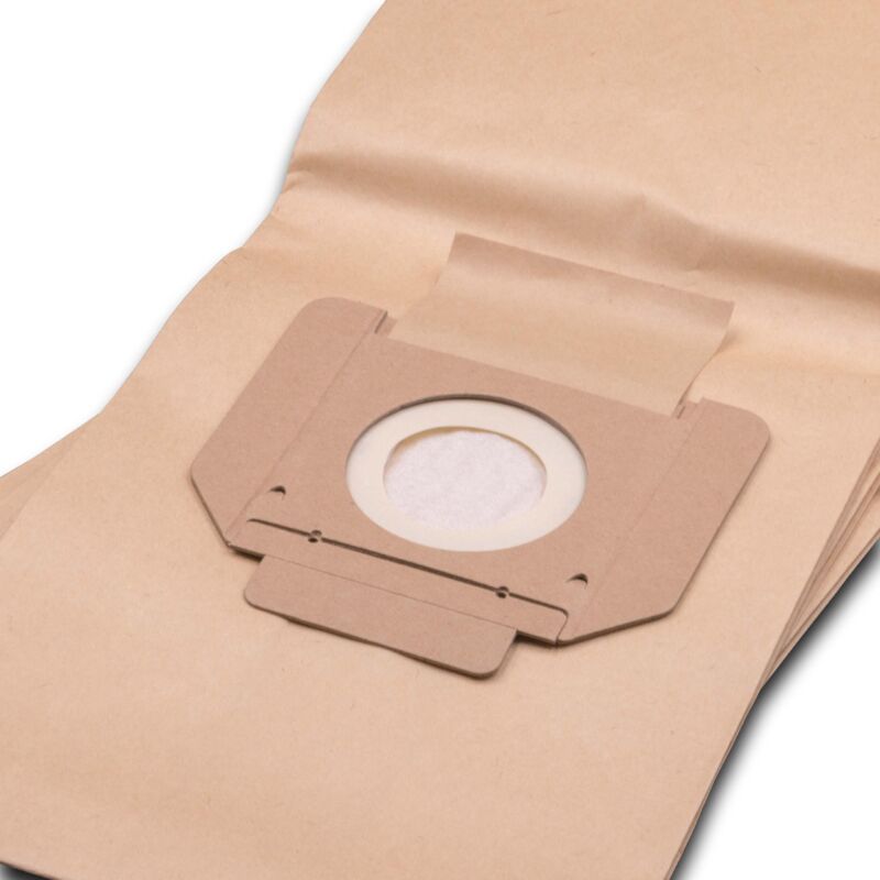 foto del prodotto vhbw 20x sacchetti compatibile con renfert vortex compact 2 l, compact ec, ec 2 m aspirapolvere in carta, marrone