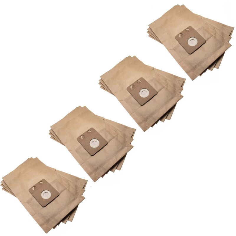 foto del prodotto vhbw 20x sacchetti sostituisce nilfisk 107413077 per aspirapolvere in carta, 34,55cm x 22,4cm, color sabbia