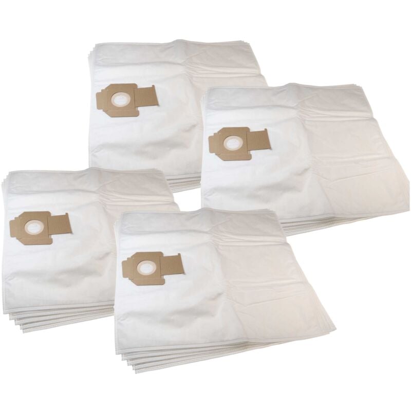 foto del prodotto vhbw 20x sacchetti sostituisce nilfisk 302004004 per aspirapolvere in microfibra, 64cm x 58cm, bianco