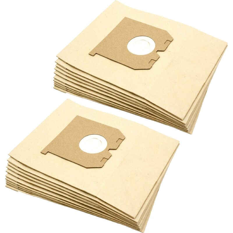 foto del prodotto vhbw 20x sacchetto compatibile con aeg electrolux z1858, z1858 samba, z1859, z1859 chic aspirapolvere in carta, 24cm x 18cm, color sabbia