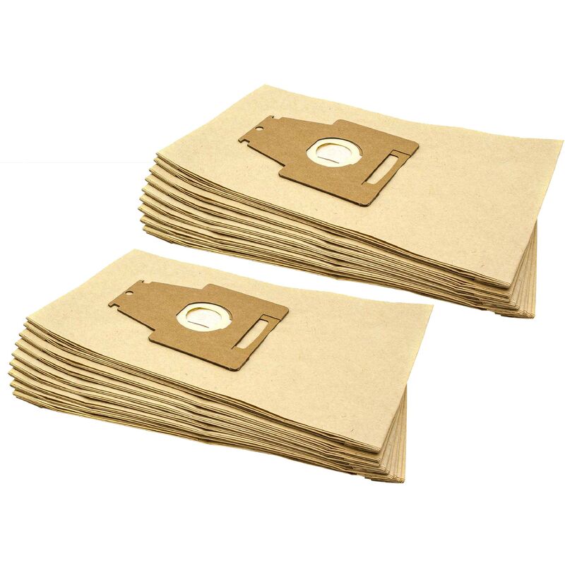 foto del prodotto vhbw 20x sacchetto compatibile con bosch bsg 82425 10, 82425 14, 82425 17, 82425 18, 82480 08 aspirapolvere in carta, 34cm x 20,5cm