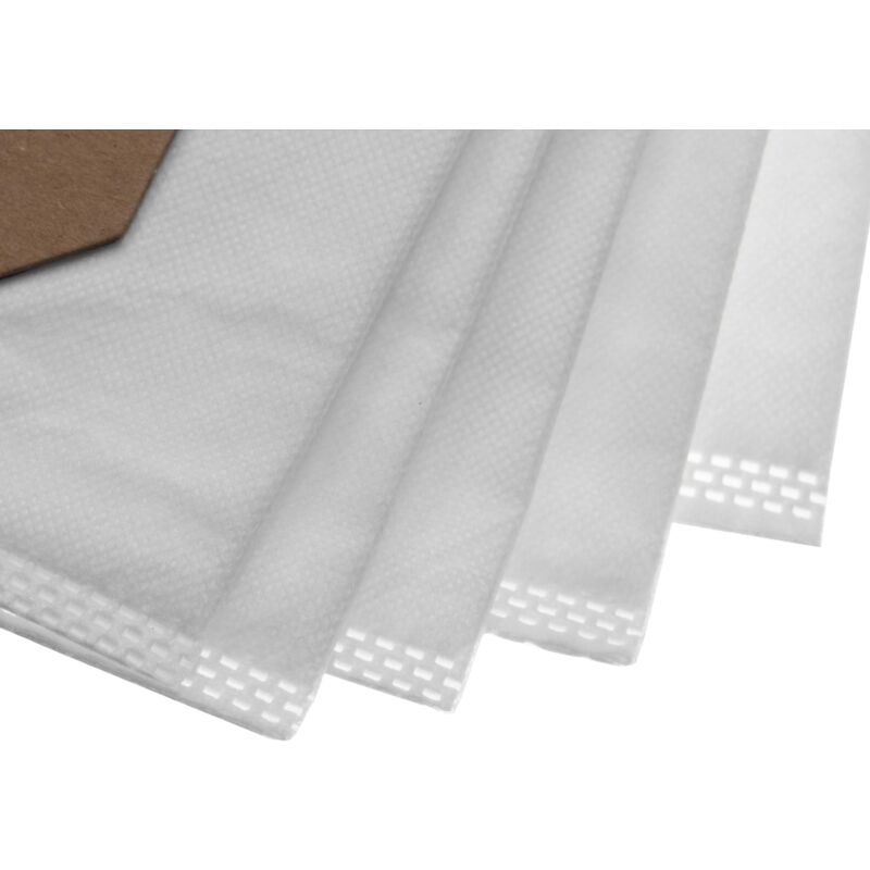 foto del prodotto vhbw 20x sacchetto compatibile con bosch gas 55 m afc professional aspirapolvere in microfibra, 74cm x 19,7cm, bianco