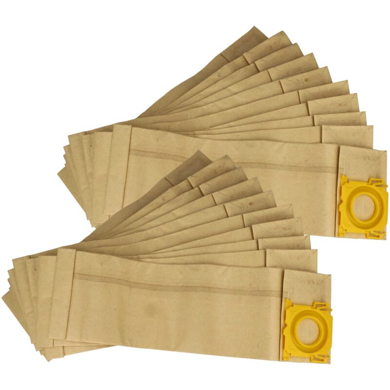 foto del prodotto vhbw 20x sacchetto compatibile con columbus xp2, xp2 eco, xp3, xp3 eco aspirapolvere carta, 23,5cm x 15,5cm, color sabbia