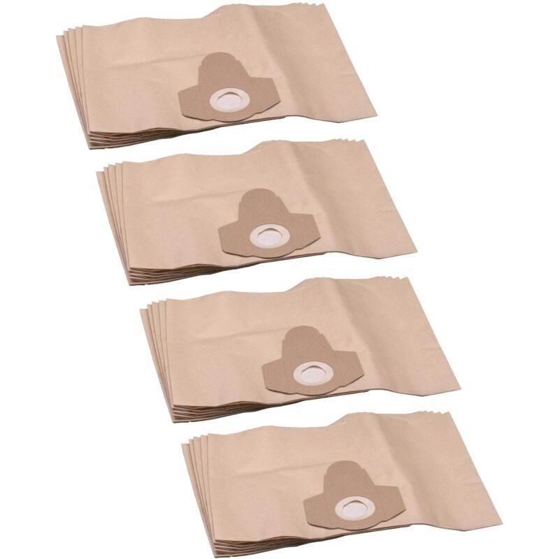 foto del prodotto vhbw 20x sacchetto compatibile con einhell ypl 1400, ypl 1250, vm1220s, nts 1500 aspirapolvere carta, 47,5cm x 30cm marrone