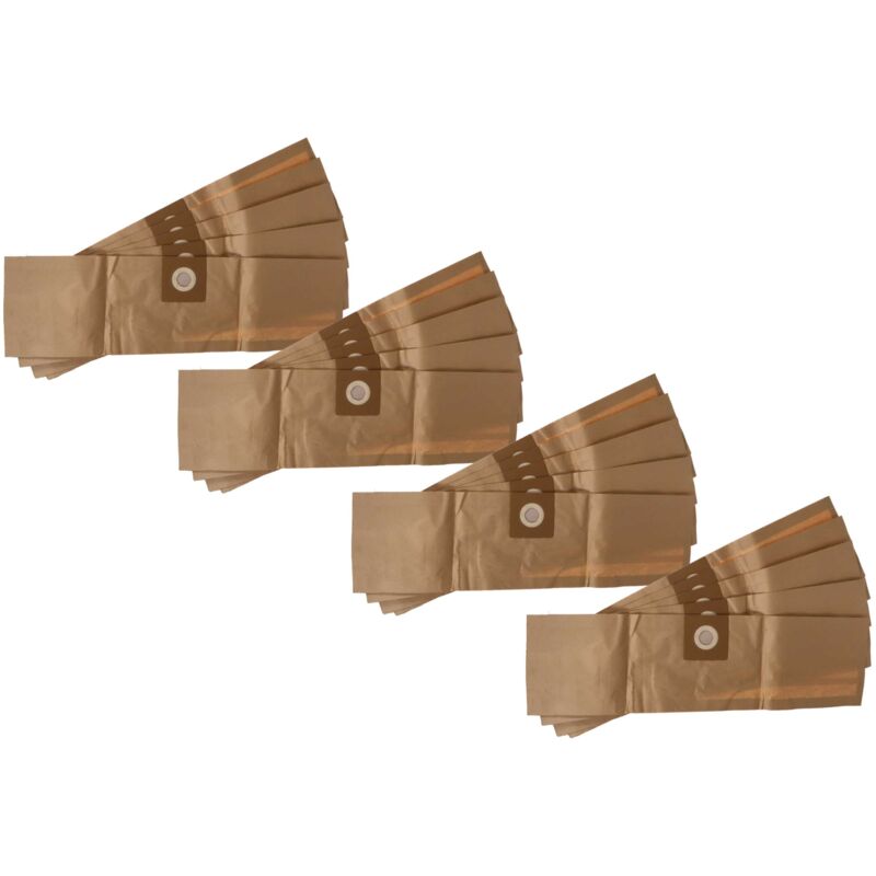 foto del prodotto vhbw 20x sacchetto compatibile con k rcher nt 501, nt 551 aspirapolvere 12cm x 6cm marrone