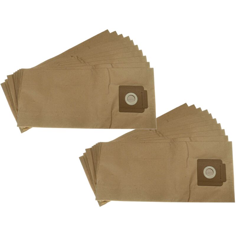 foto del prodotto vhbw 20x sacchetto compatibile con k rcher t 9 1 bp aspirapolvere carta, 51,5cm x 23cm marrone