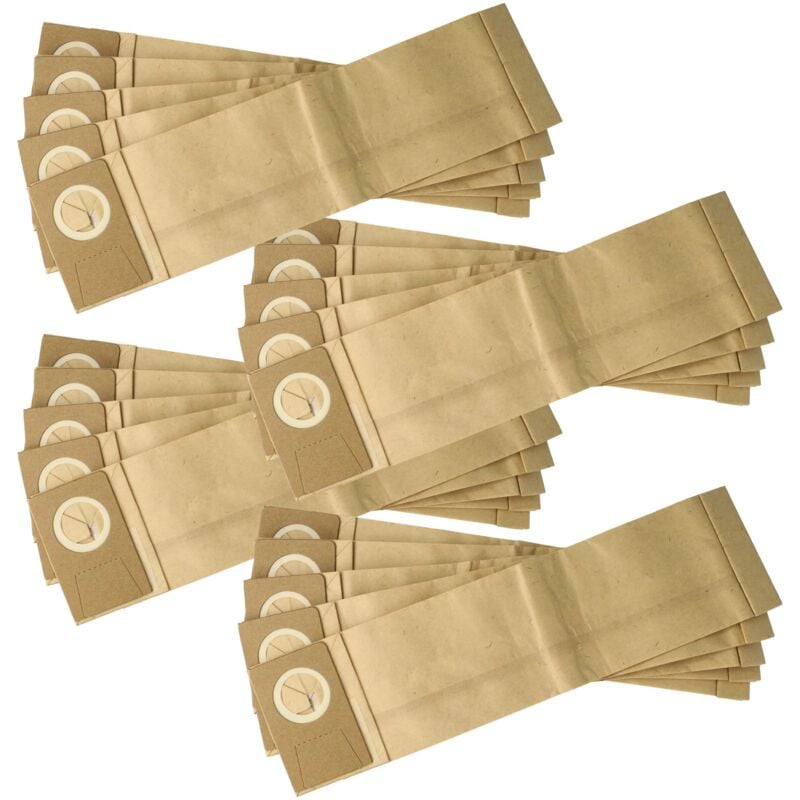 foto del prodotto vhbw 20x sacchetto compatibile con lindhaus rx eco force, rx hepa 450 aspirapolvere carta filtrante cartone, 38,5cm x 10cm marrone