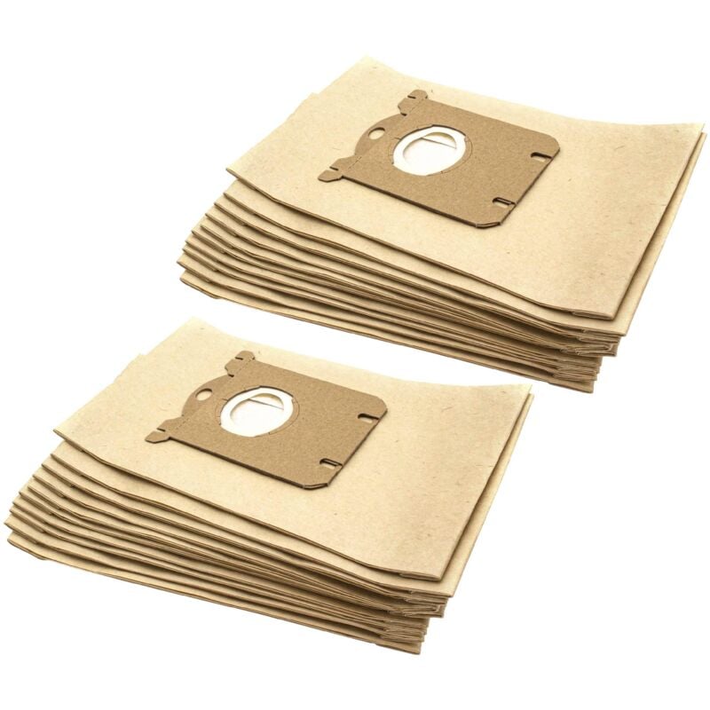 foto del prodotto vhbw 20x sacchetto compatibile con lloyds 251 674, 339 679, 497 499, 497 515, 497 517, 567 221, 675 731, 675 768, 709 212 aspirapolvere marrone