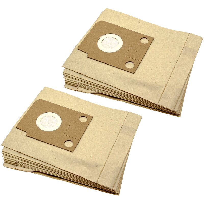 foto del prodotto vhbw 20x sacchetto compatibile con menalux 3000 dct 72 aspirapolvere carta, 26cm x 21cm color sabbia