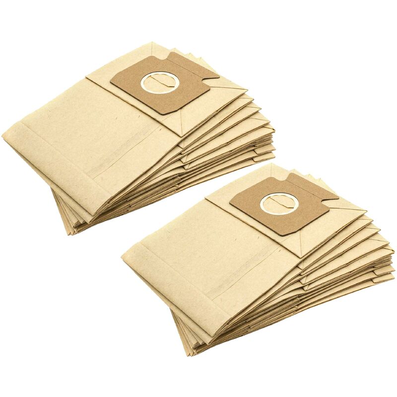 foto del prodotto vhbw 20x sacchetto compatibile con miele exquisit he, meteor 100, s125, mondia aspirapolvere carta, tipo b, 27cm x 13cm color sabbia