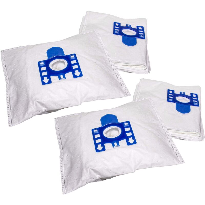 foto del prodotto vhbw 20x sacchetto compatibile con miele meteor c, mondia c, mondia rs aspirapolvere in microfibra, typ f j, 27cm x 20cm, bianco blu