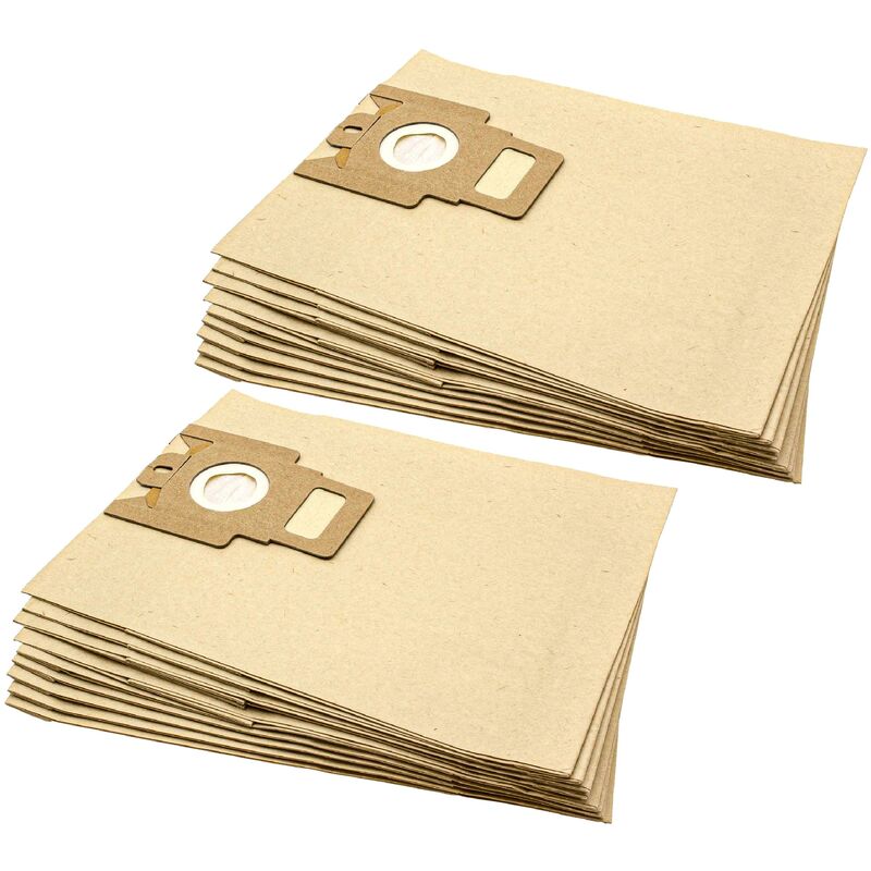 foto del prodotto vhbw 20x sacchetto compatibile con miele titanium, topas, topas plus, timber parquet aspirapolvere in carta, 28,5cm x 22cm, color sabbia