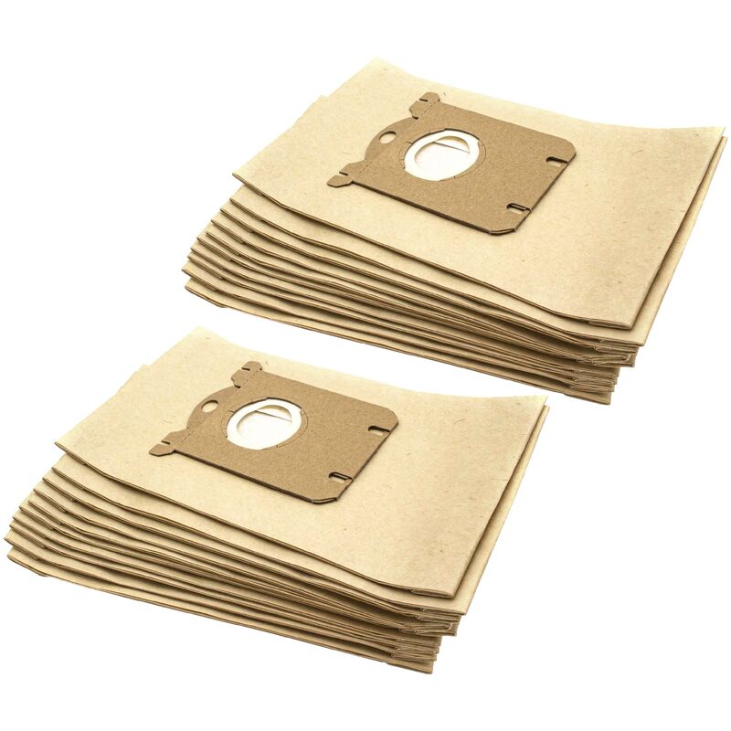 foto del prodotto vhbw 20x sacchetto compatibile con miostar vac 3000 eco, vac 4600, vac 4700, vac 7600, vac 7700, vac 8800, vac 200, vac 4800 aspirapolvere marrone