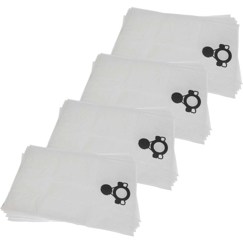 foto del prodotto vhbw 20x sacchetto compatibile con mirka 1230 pc, 1242 m, 1230 m afc, 1230 l afc aspirapolvere microfibra, 52,5cm x 39cm bianco